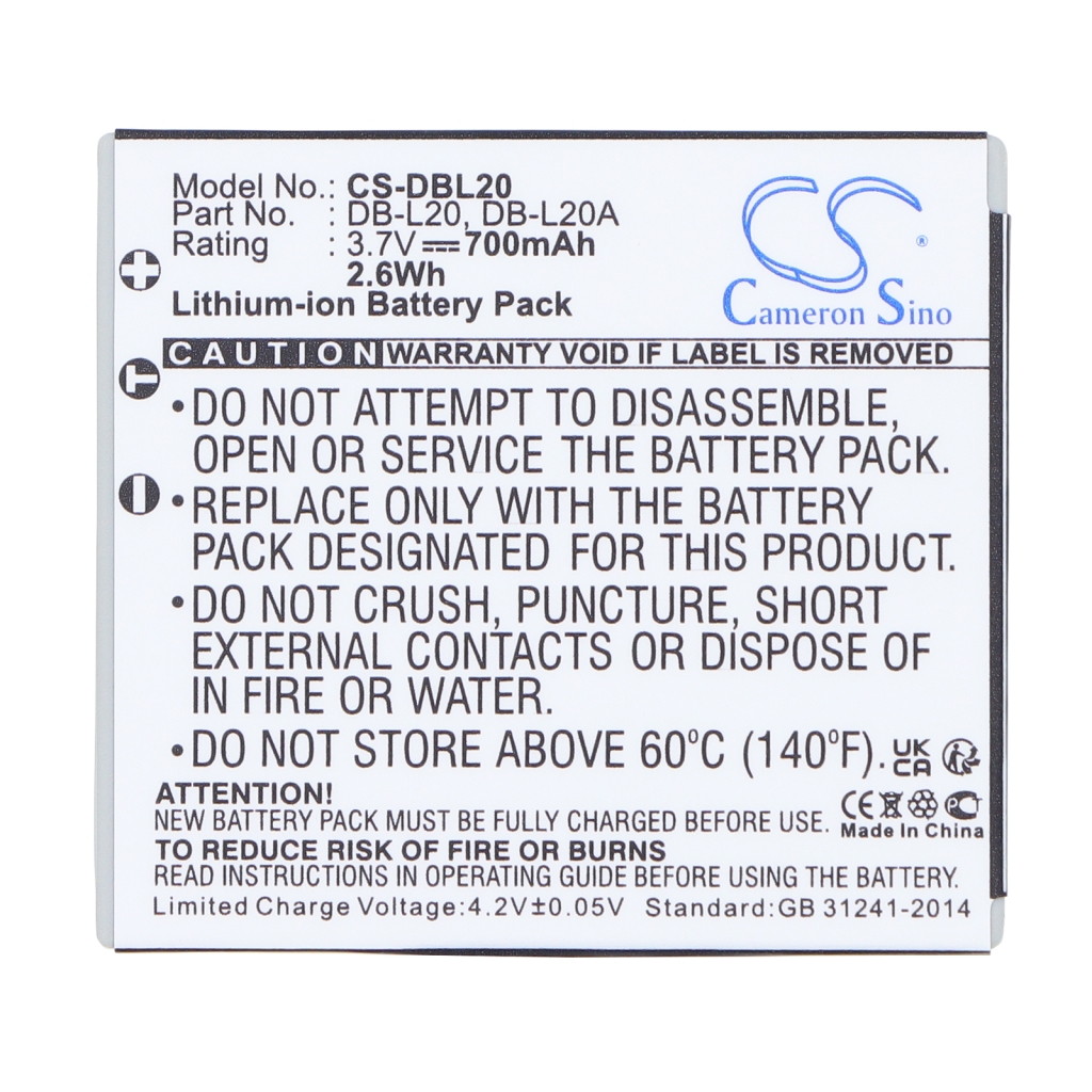 Camera Battery Sanyo Xacti DMX-C40(S)