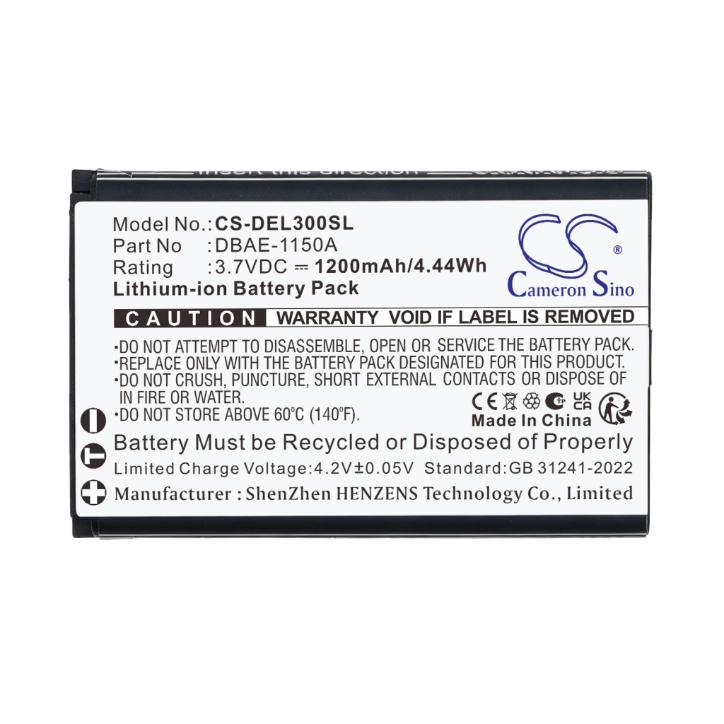 Batteries compatible with Doro Leva E10 E20 E22 CS-DEL300SL