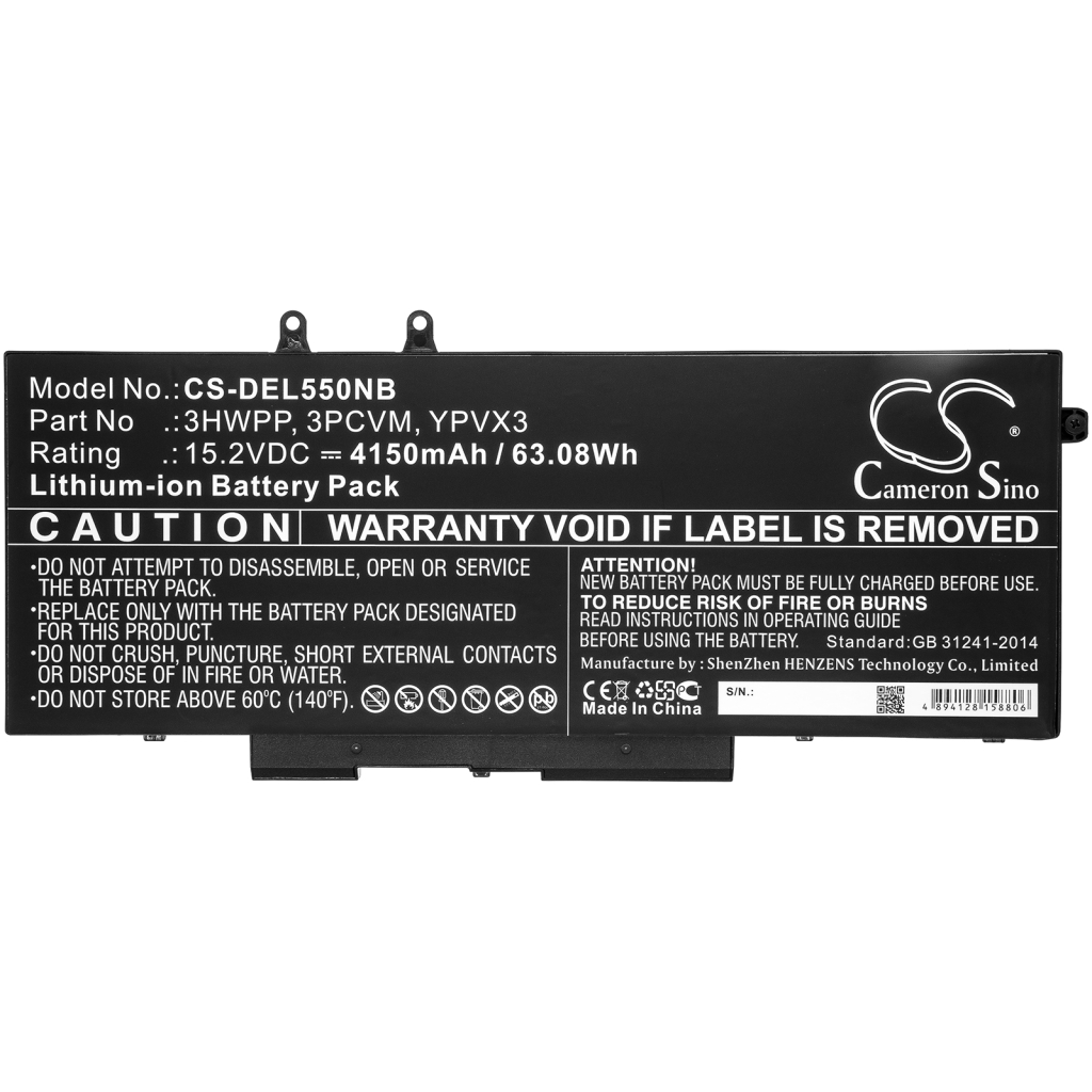 Battery Replaces Dell 3PCVM