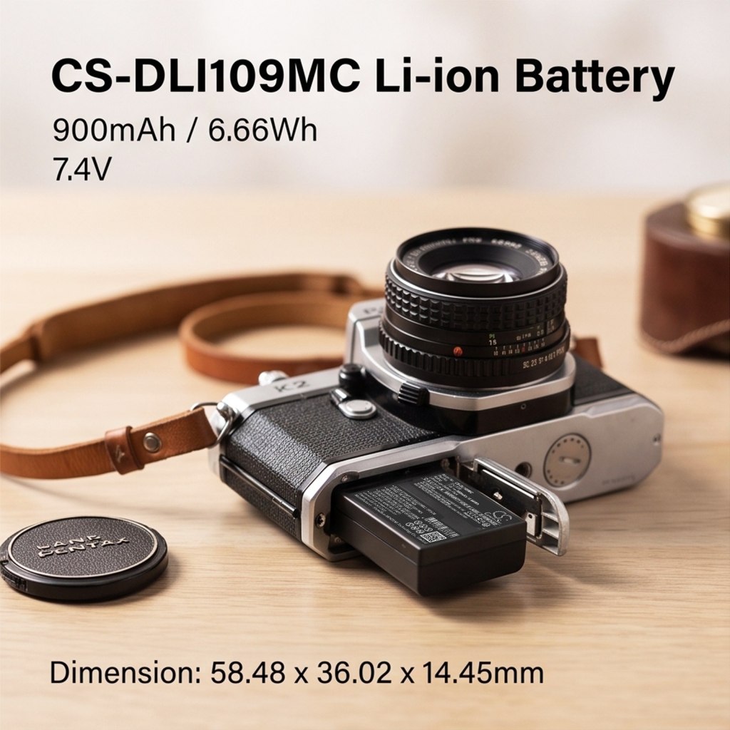Batteries compatible with Pentax K-2 K-2 CS-DLI109MC