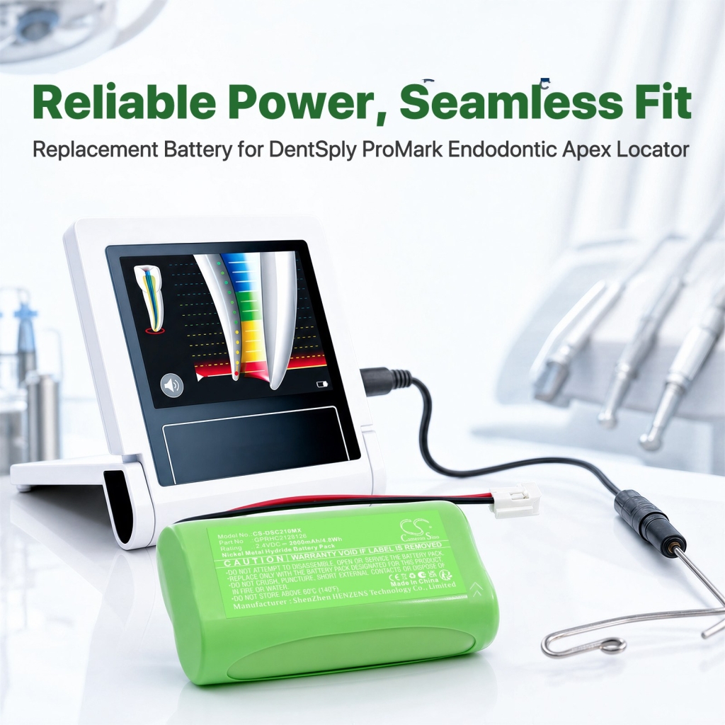 Batteries compatible with DentSply ProMark Endodontic Apex Locator CS-DSC210MX