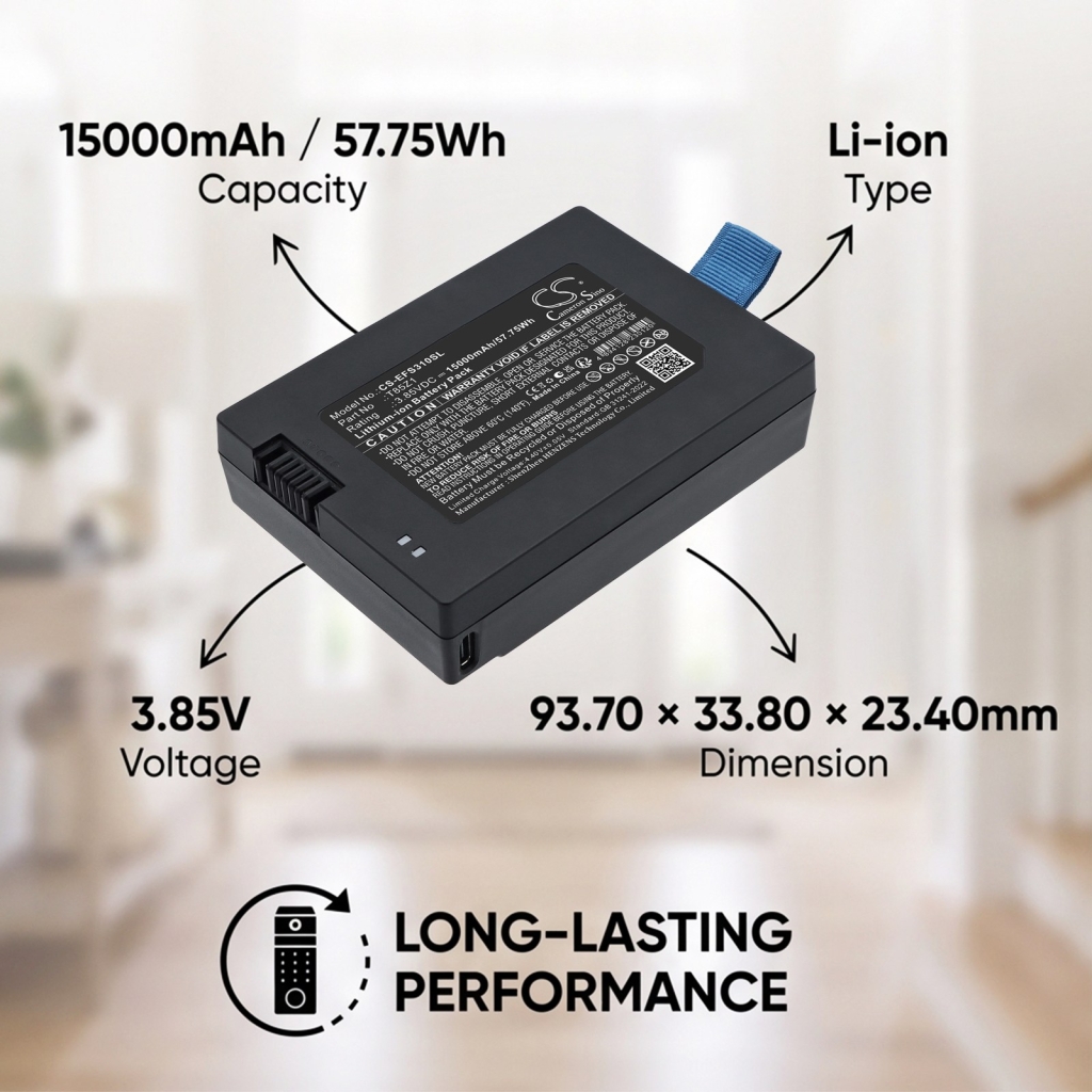 Battery compatible with Eufy CS-EFS310SL