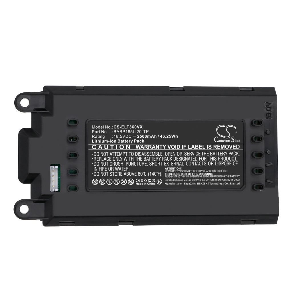 Battery compatible with AEG Electrolux CS-ELT360VX