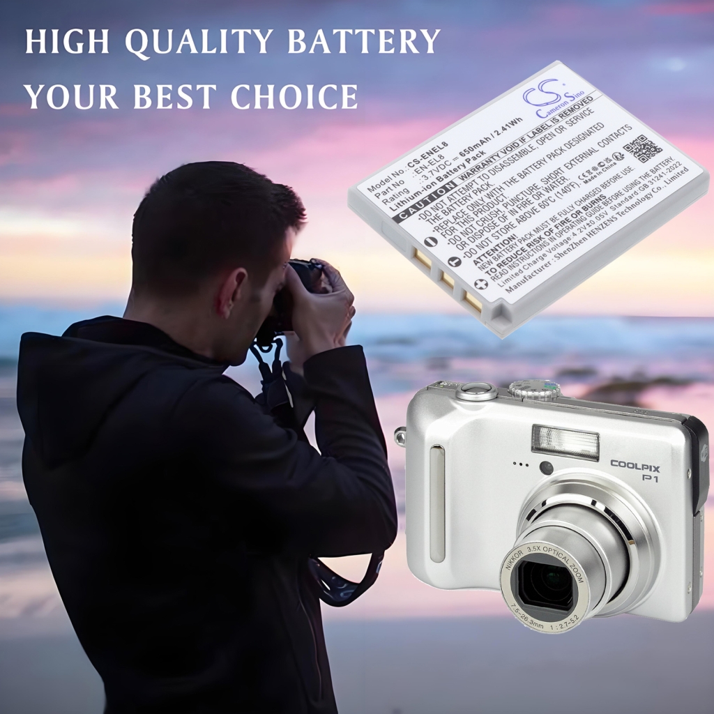 Battery Replaces EN-EL8