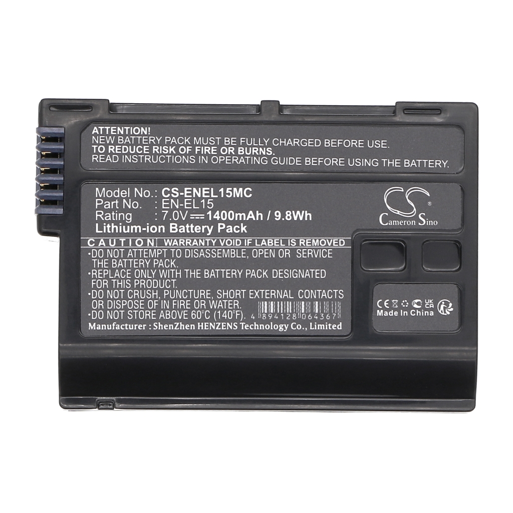 Battery Replaces EN-EL15A