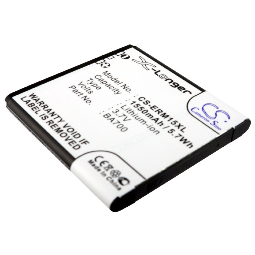 Battery compatible with Sony Ericsson NTT Docomo CS-ERM15XL