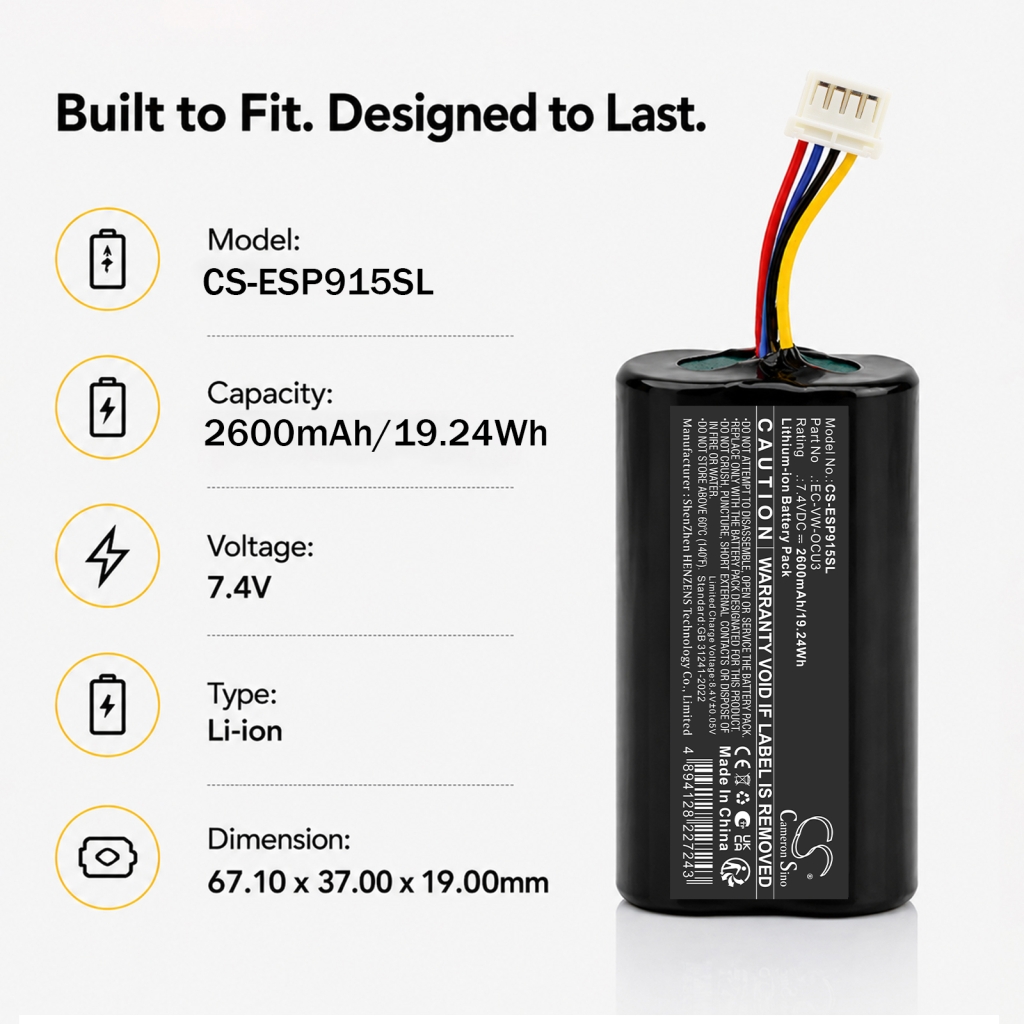 Battery compatible with Audi