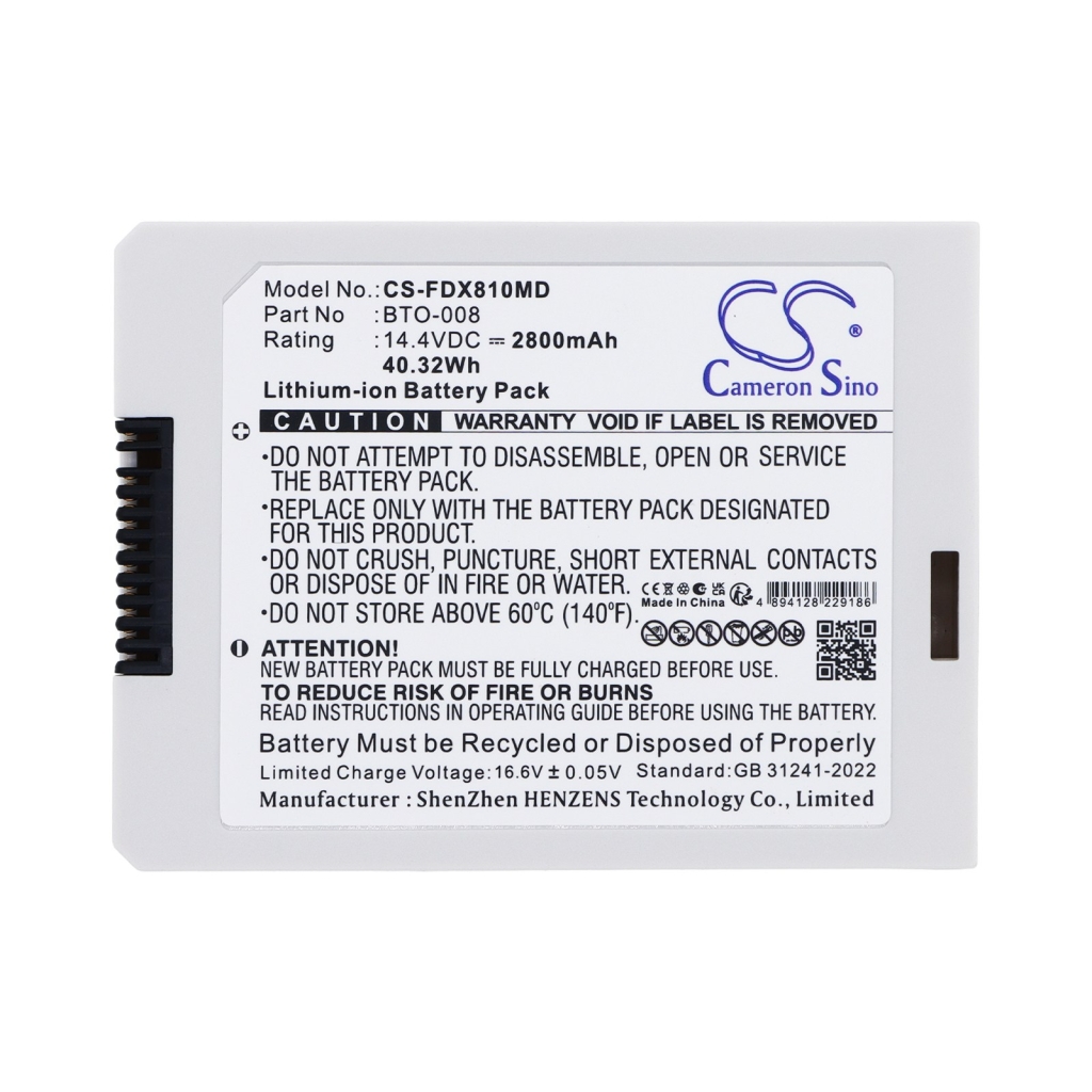 Batteries compatible with Fukuda Denshi DS8100 Monitor CS-FDX810MD