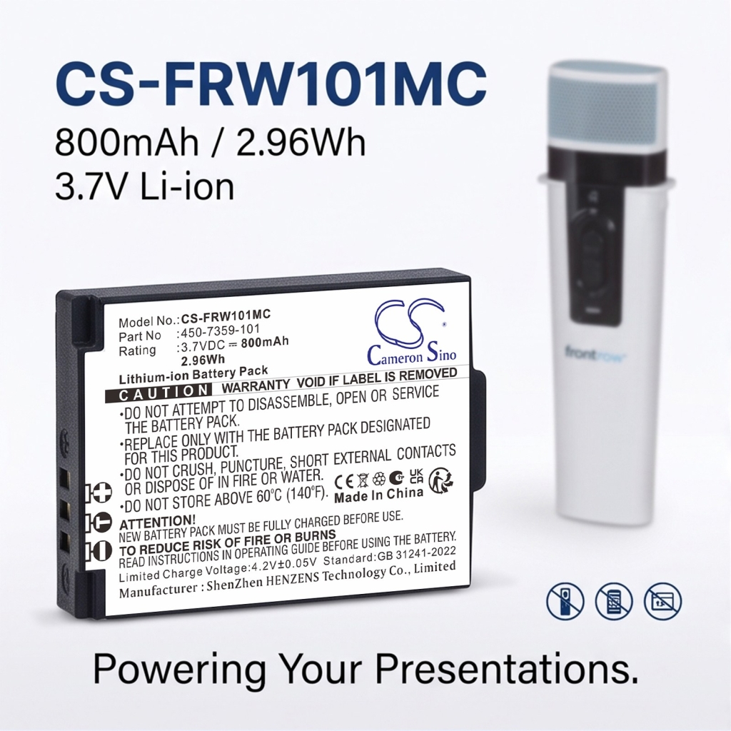 Battery for Frontrow Juno ISM-01 Pass-Around Microphone