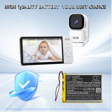 Compatible battery replacement for GHB BAT-BBM-A1