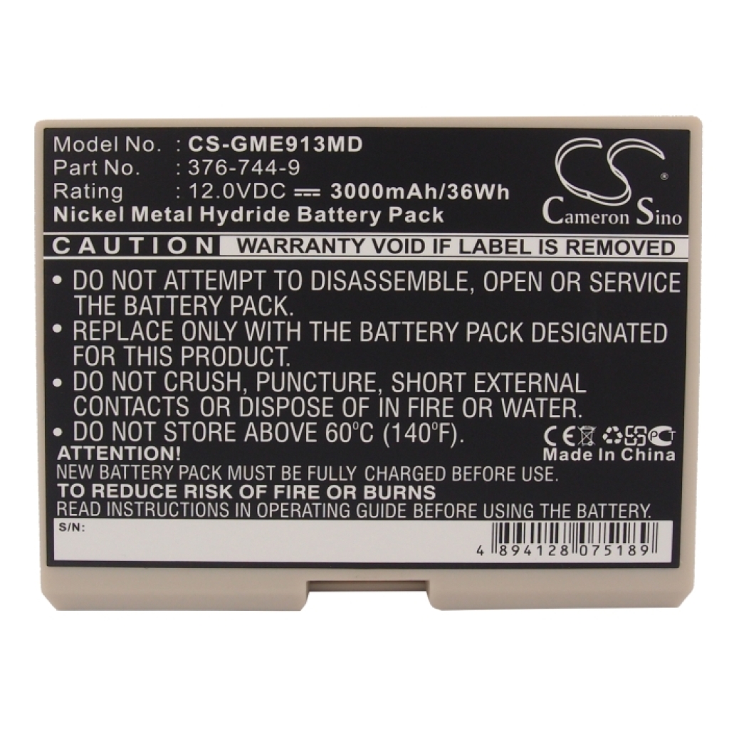 Battery compatible with GE CS-GME913MD