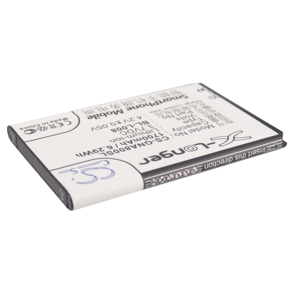 Battery compatible with GIONEE CS-GNA800SL