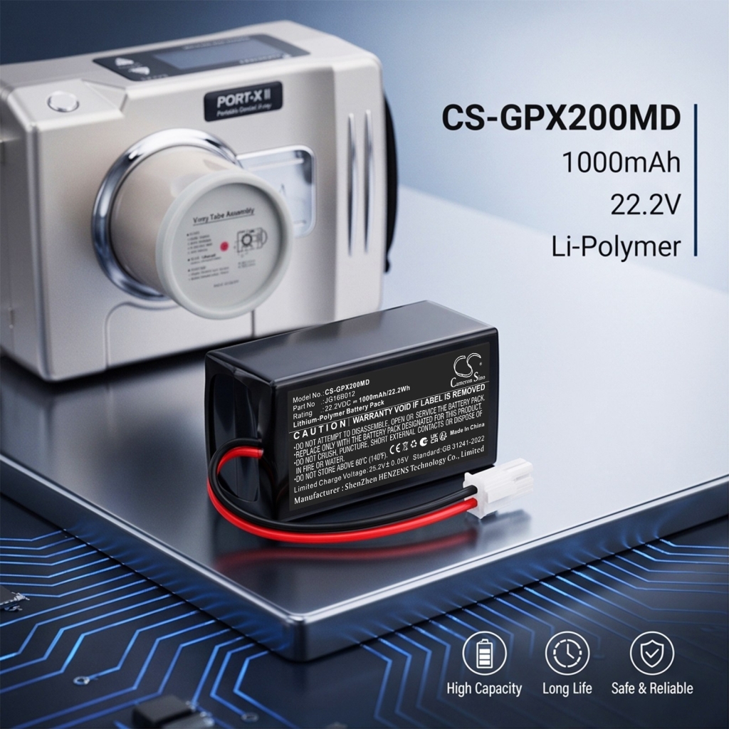 Batteries compatible with GENORAY PORT-X Ⅱ CS-GPX200MD