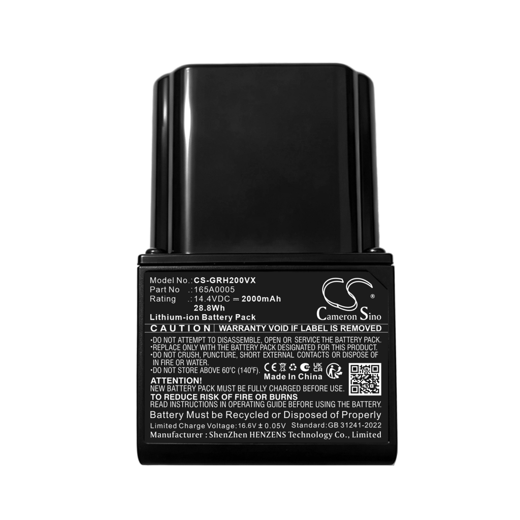 Batteries compatible with Gtech Hylite Hylite 2 CS-GRH200VX