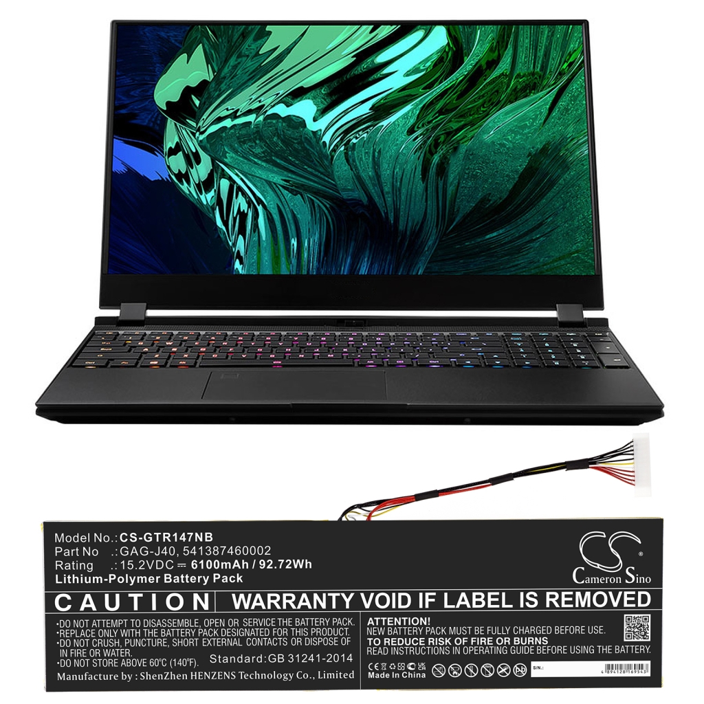 Notebook battery Gigabyte CS-GTR147NB