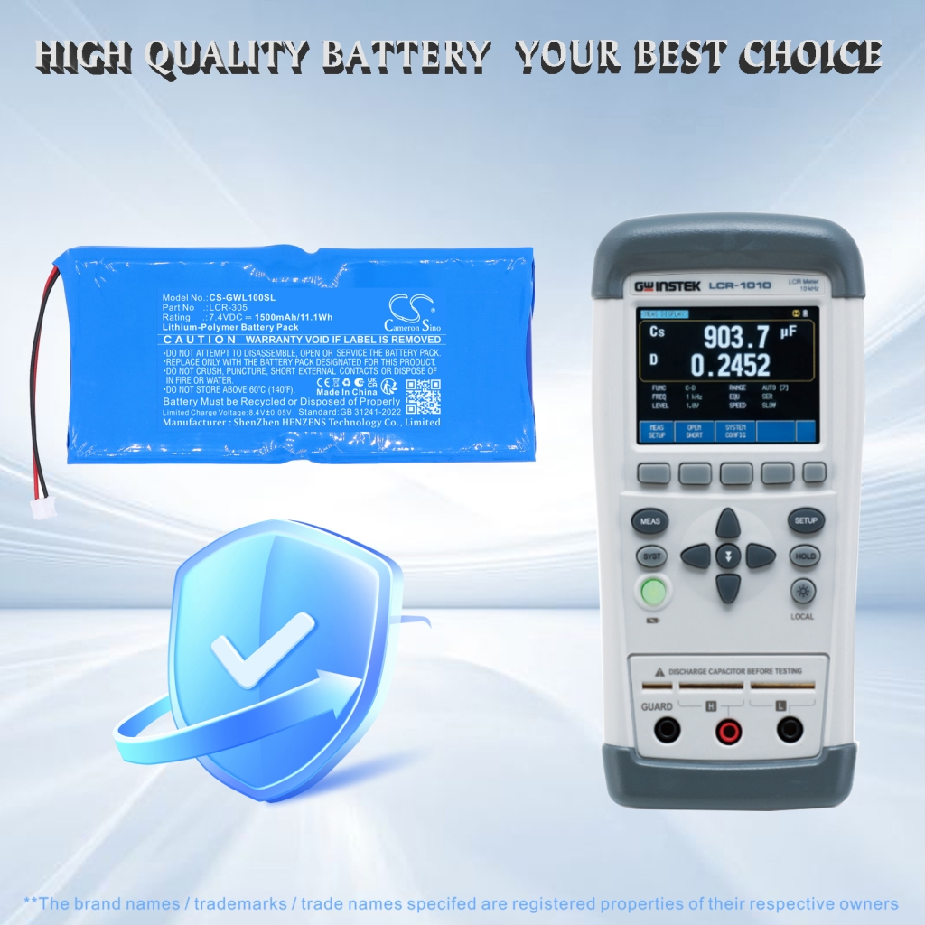 Battery compatible with Gw instek CS-GWL100SL