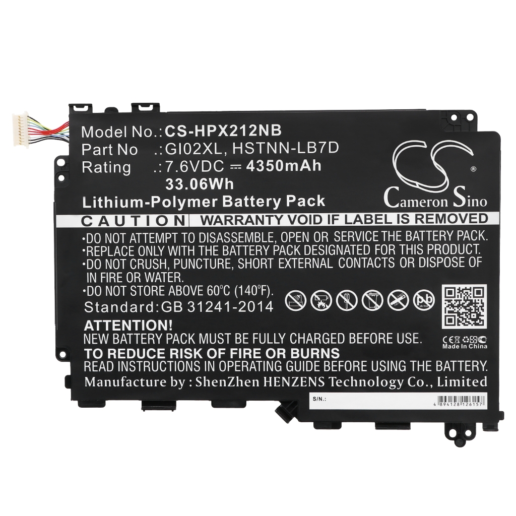 Compatible battery replacement for HP  841565-001, 833657-005, TPN-Q169, 832489-421, HSTNN-LB7D...