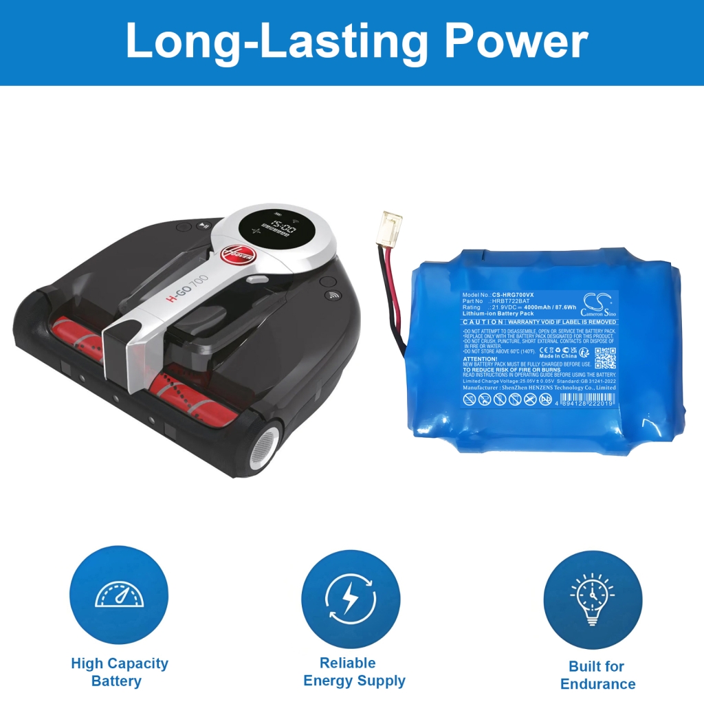 Battery Replaces HRBT722BAT