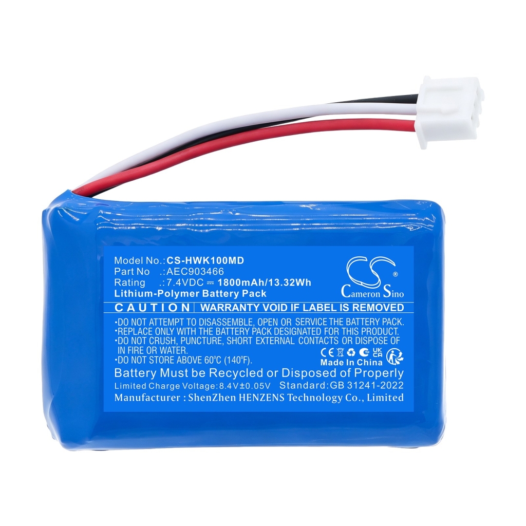 Battery compatible with Hawkmed CS-HWK100MD
