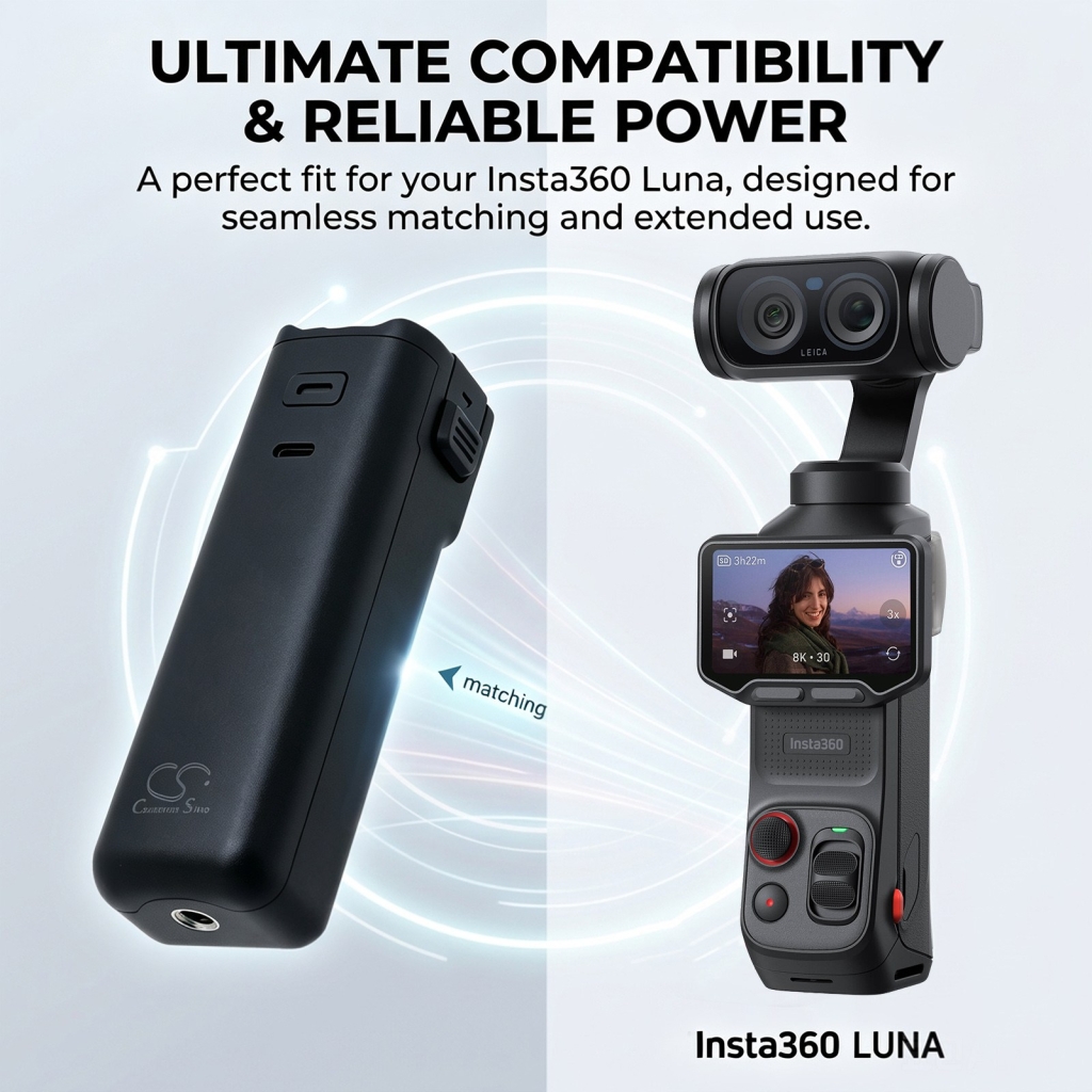 Batteries compatible with Insta360 Luna Luna CS-HYD135MC