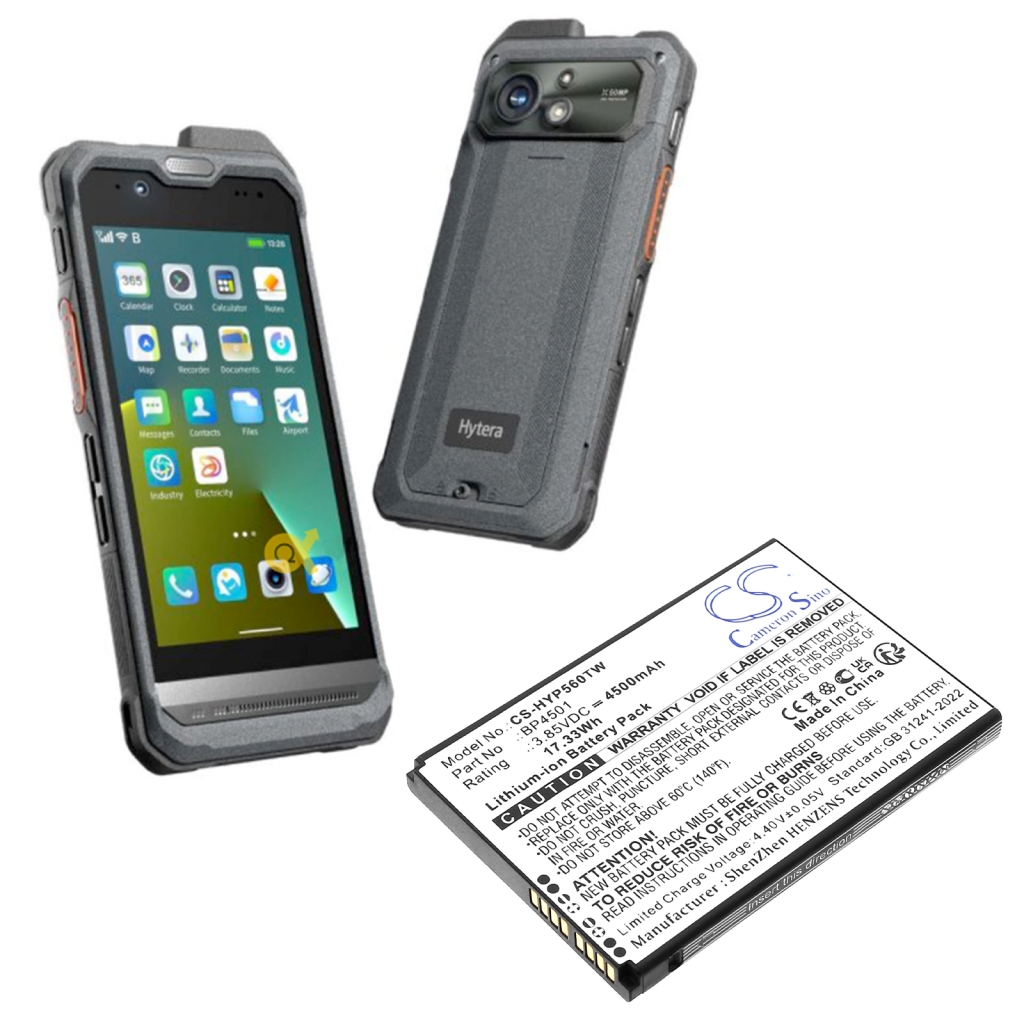 Compatible battery replacement for Hytera BP4501