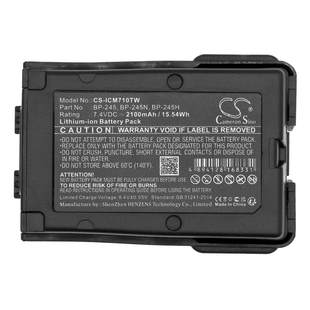 Battery for Two-Way Radio Icom IC-M72