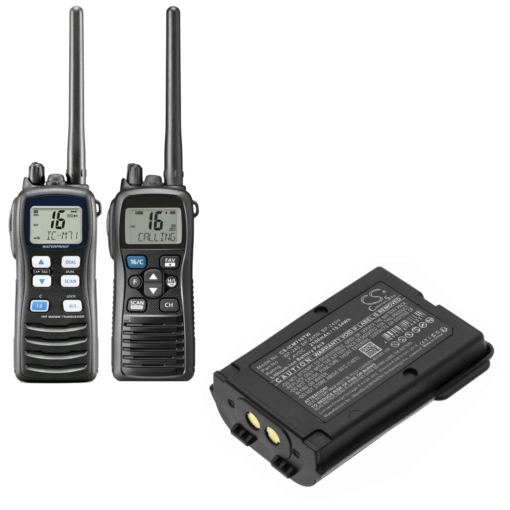 Battery for Two-Way Radio Icom IC-M72
