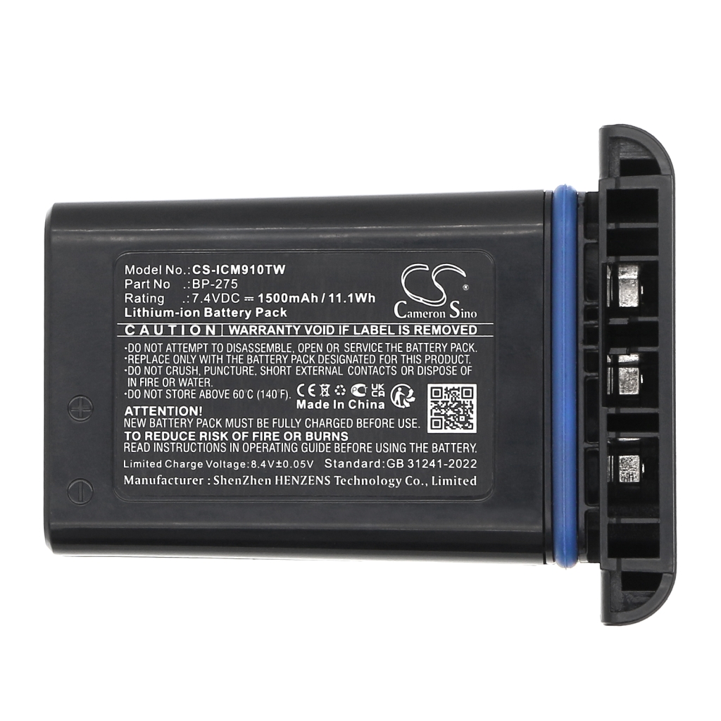 Compatible battery replacement for Icom BP-275