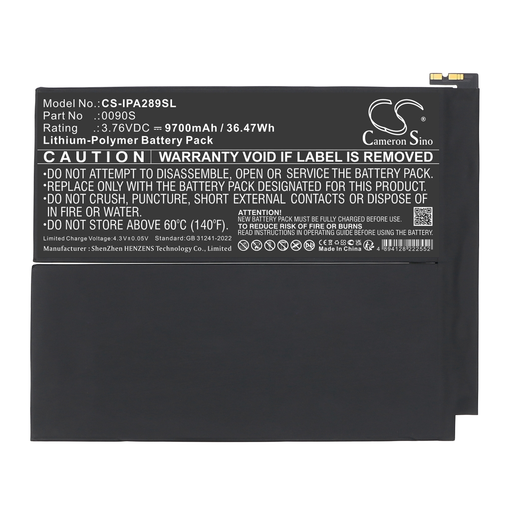 Compatible battery replacement for Apple 0090S