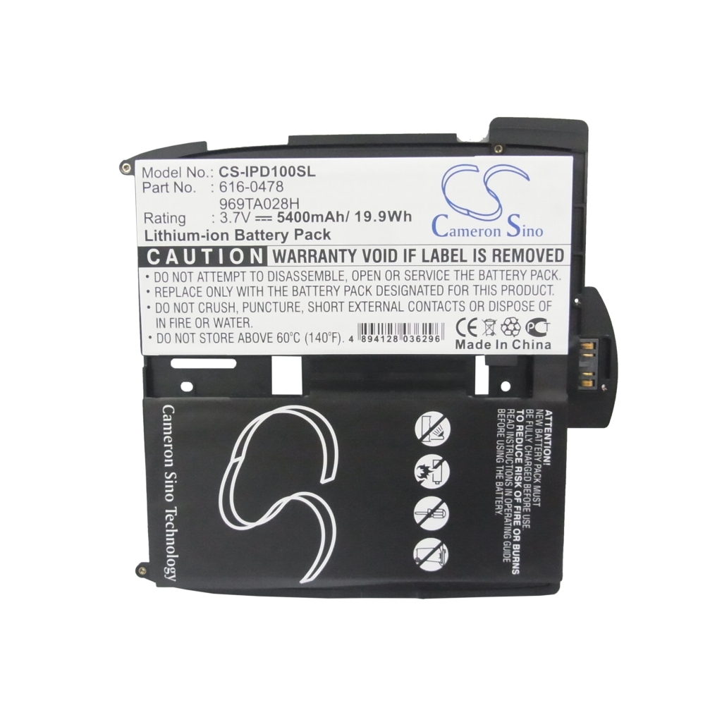 Compatible battery replacement for Apple 616-0448,616-0478,969TA028H