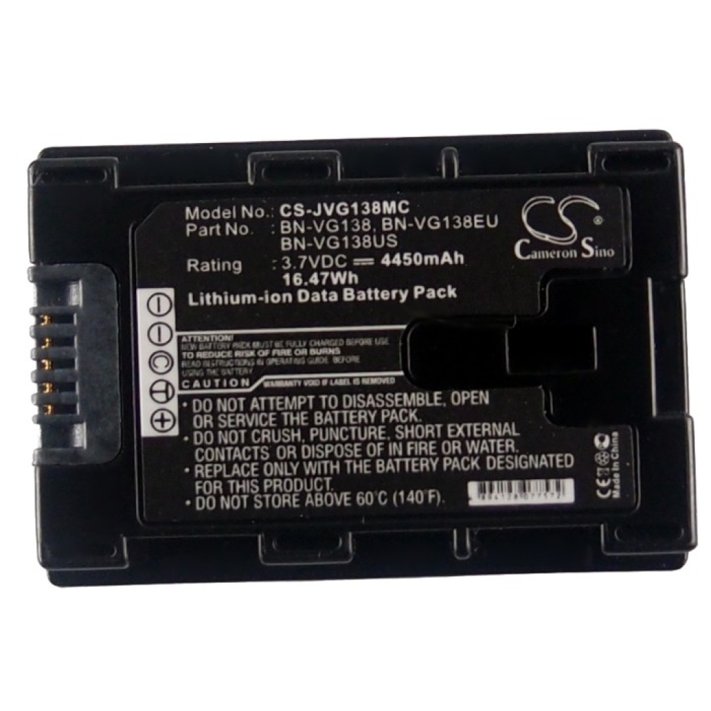 Compatible battery replacement for JVC BN-VG138,BN-VG138EU,BN-VG138US