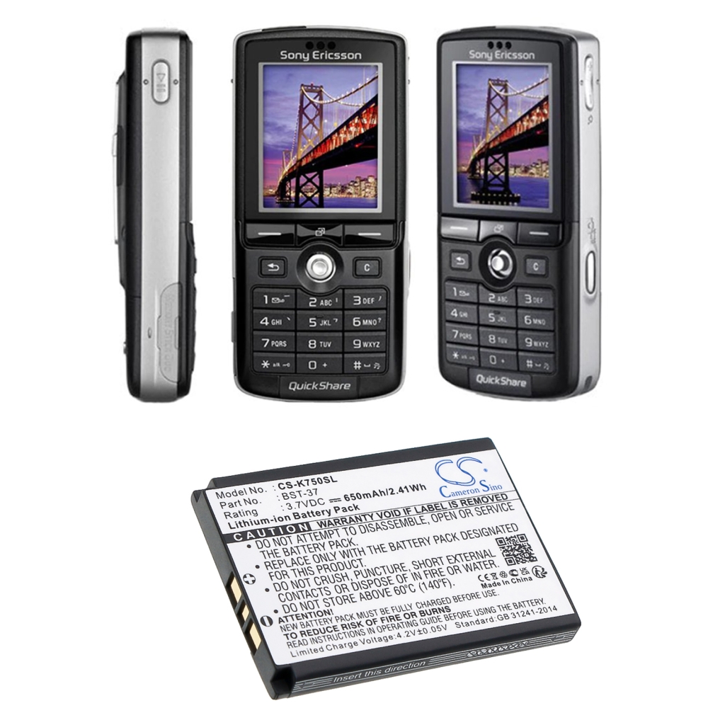Mobile Phone Battery Sony Ericsson K600