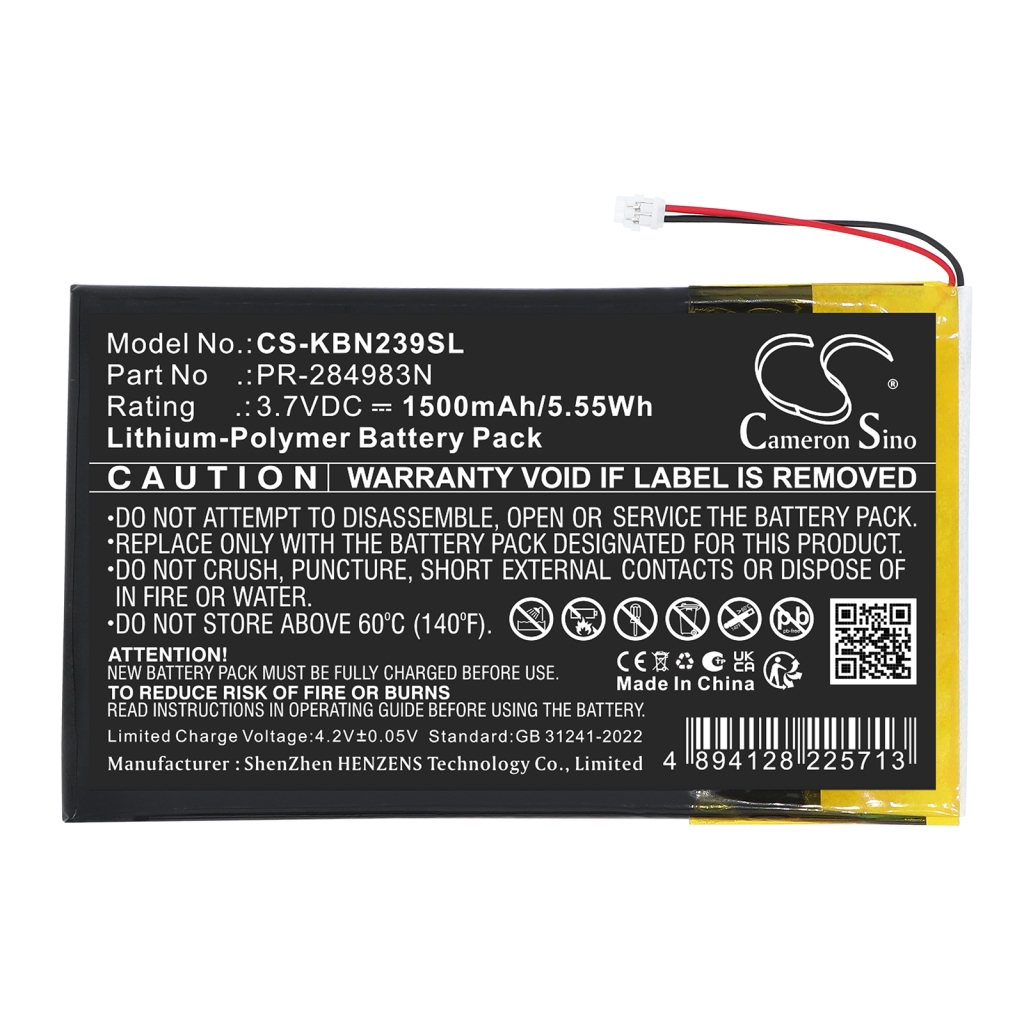 Ebook, eReader Battery Kobo CS-KBN239SL
