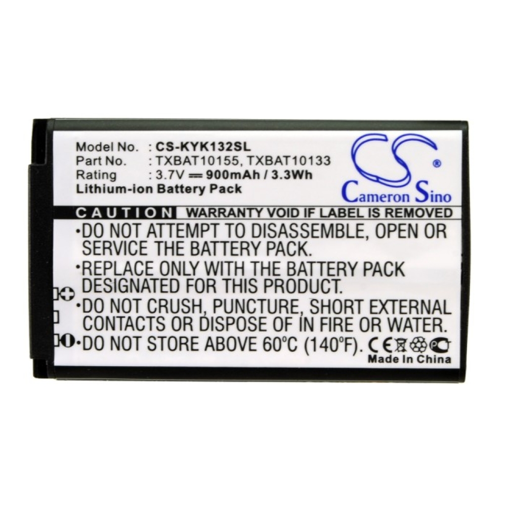 Battery compatible with Kyocera CS-KYK132SL
