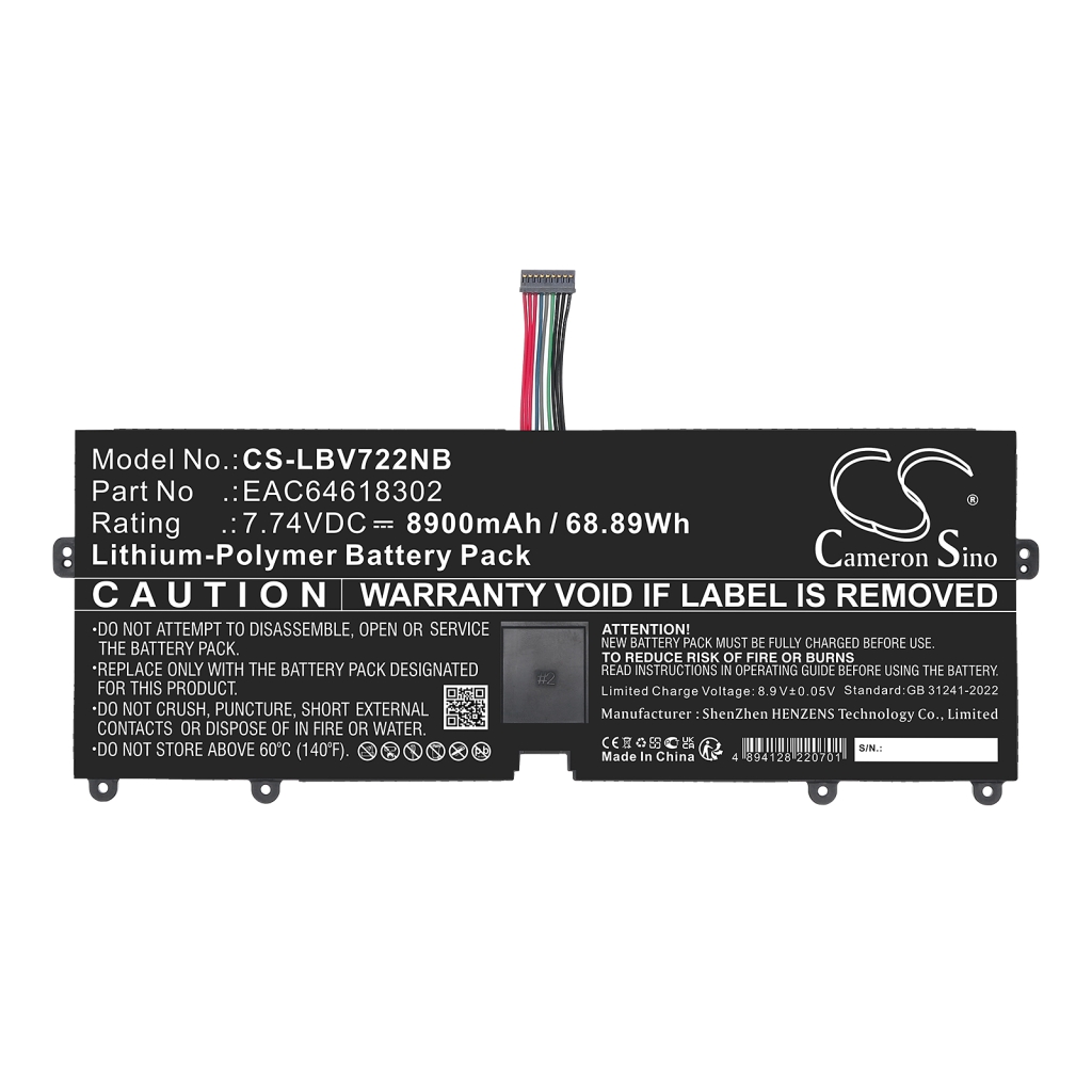 Notebook battery LG CS-LBV722NB