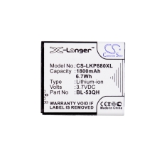 Compatible battery replacement for LG BL-53QH,EAC61878603,EAC61878605,EAC61898401