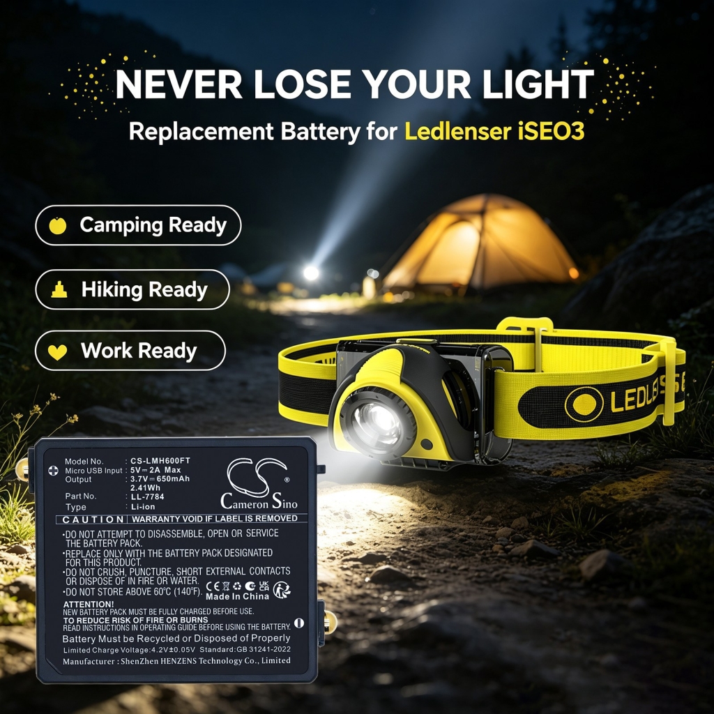 Battery compatible with Ledlenser