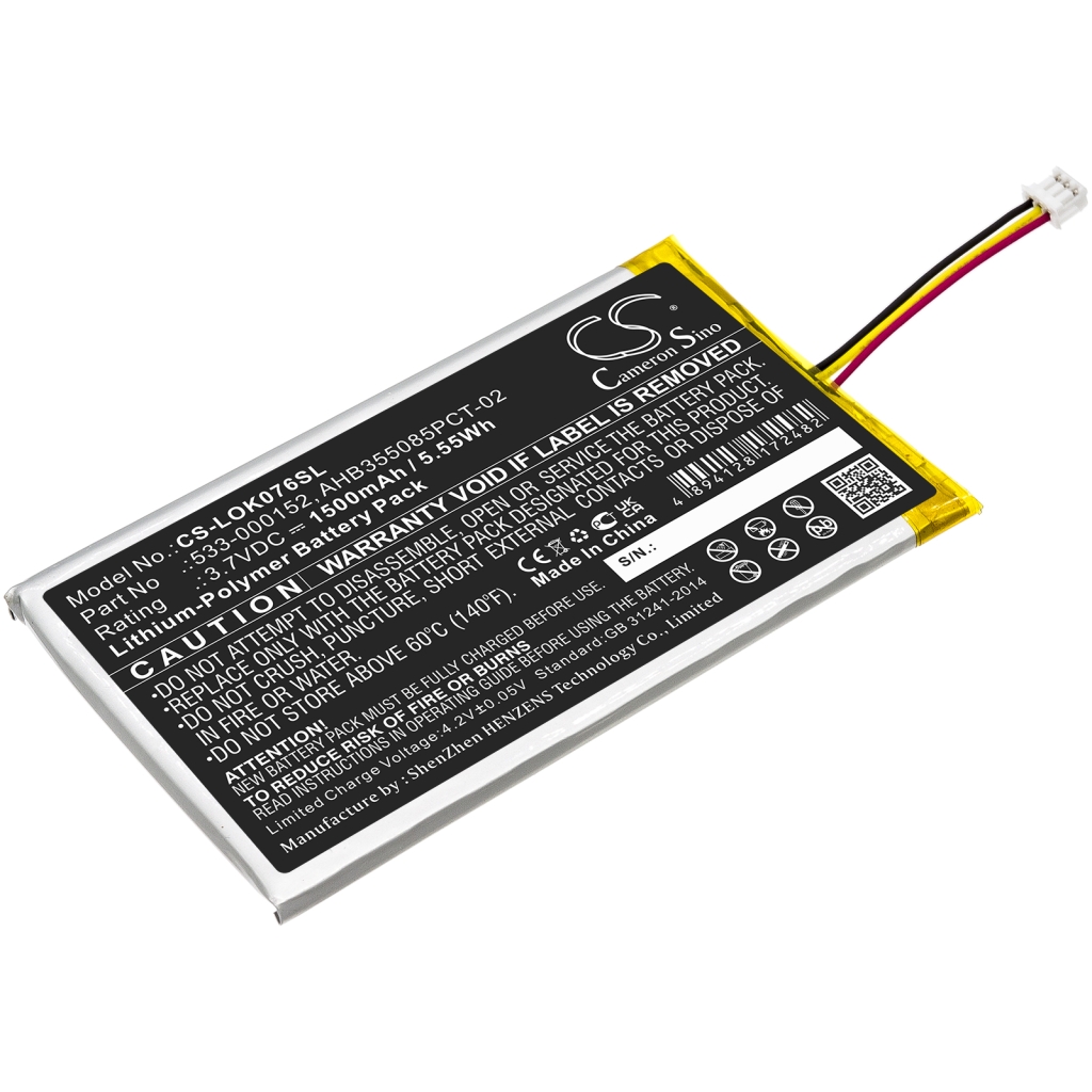 Battery Replaces Logitech 533-000152, 533-000204, AHB355085PCT-02, L___N: 2012