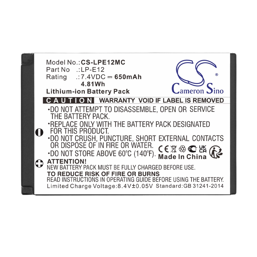 Battery for Canon EOS-M2