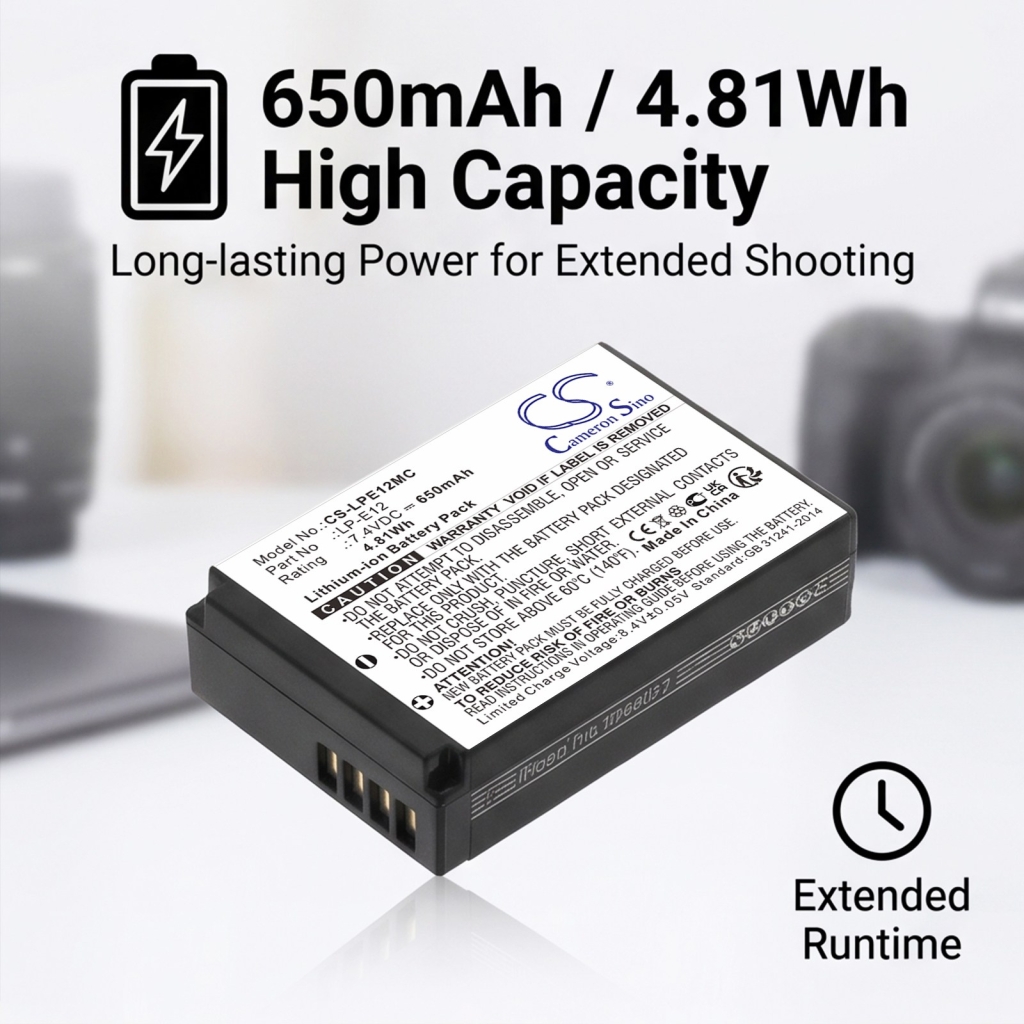 Battery for Canon EOS-M2