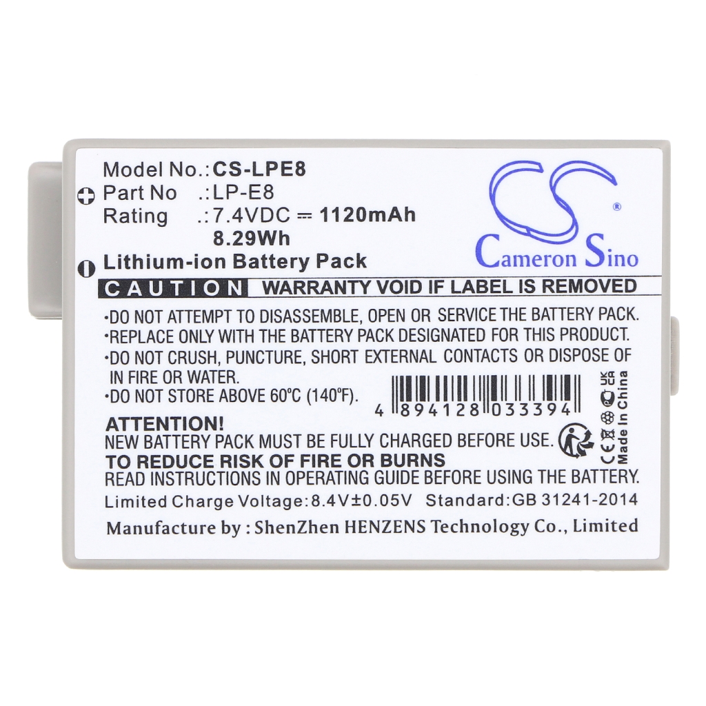Medical Battery Canon CS-LPE8