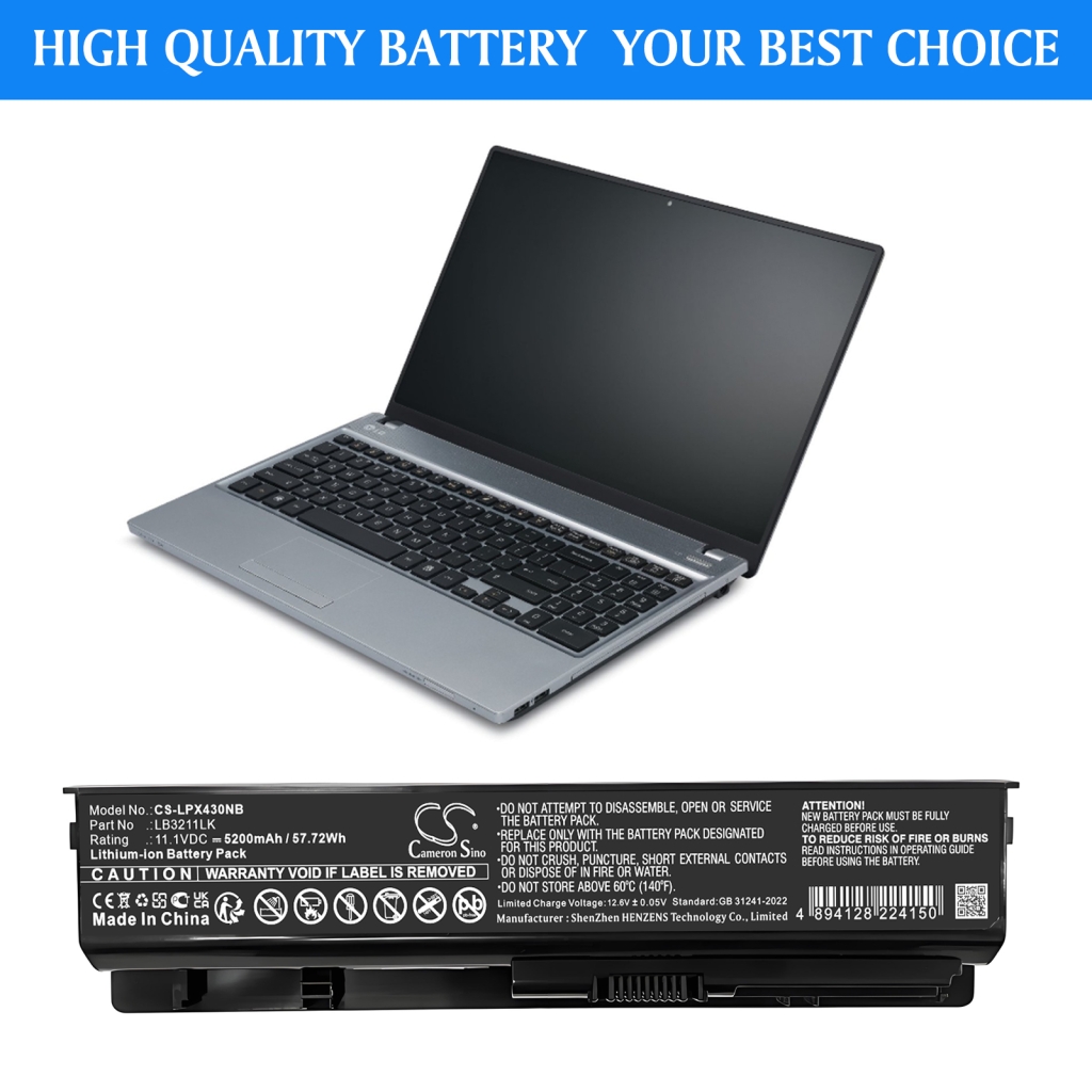 Notebook battery LG CS-LPX430NB