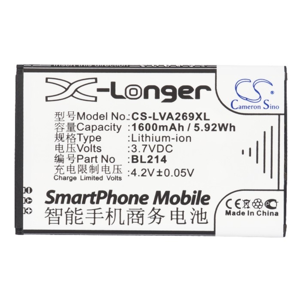 Mobile Phone Battery Lenovo A278T
