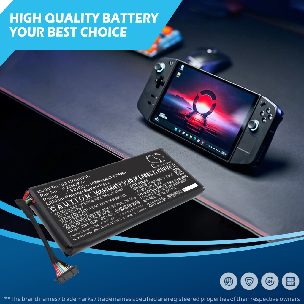 Battery compatible with Lenovo CS-LVG810SL