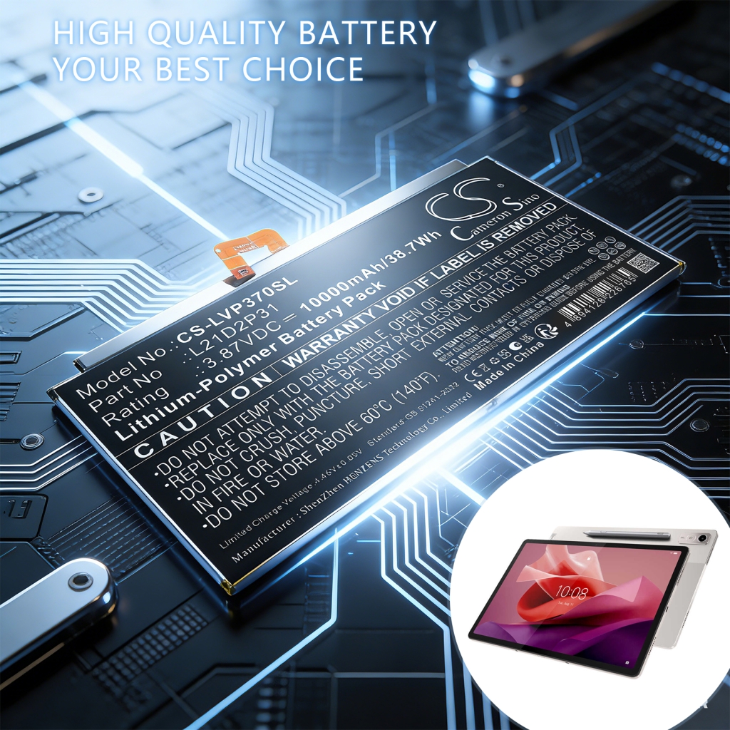 Battery compatible with Lenovo CS-LVP370SL