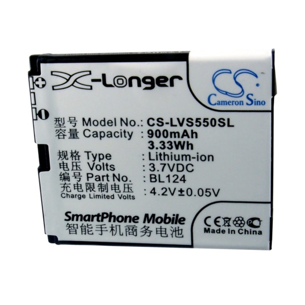 Battery compatible with Lenovo CS-LVS550SL