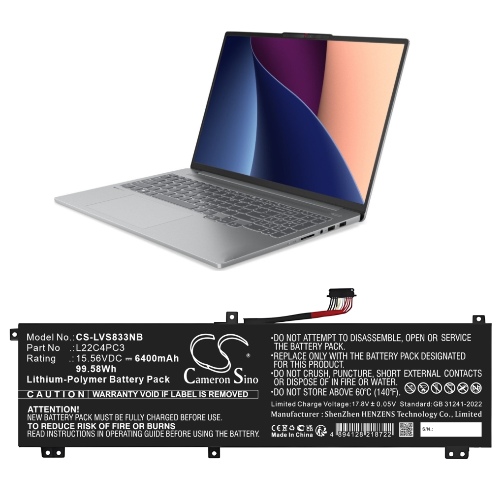 Notebook battery Lenovo CS-LVS833NB