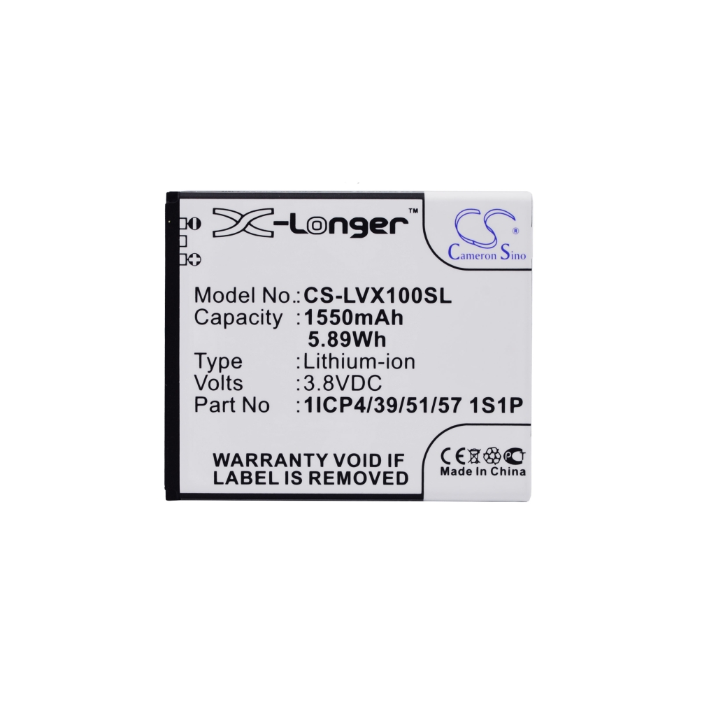 Batteries compatible with LAVA iris X1 Atoms CS-LVX100SL