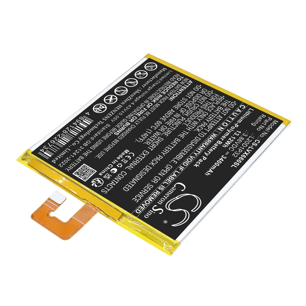 Battery compatible with Lenovo CS-LVX660SL