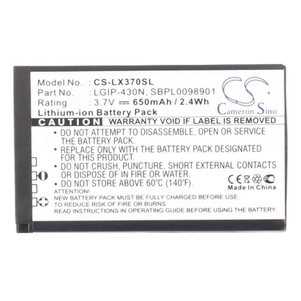 Mobile Phone Battery LG GS390